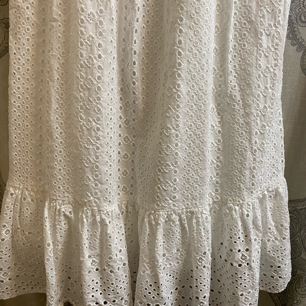 J.Crew white eyelet dress lined - Picture 4 of 9